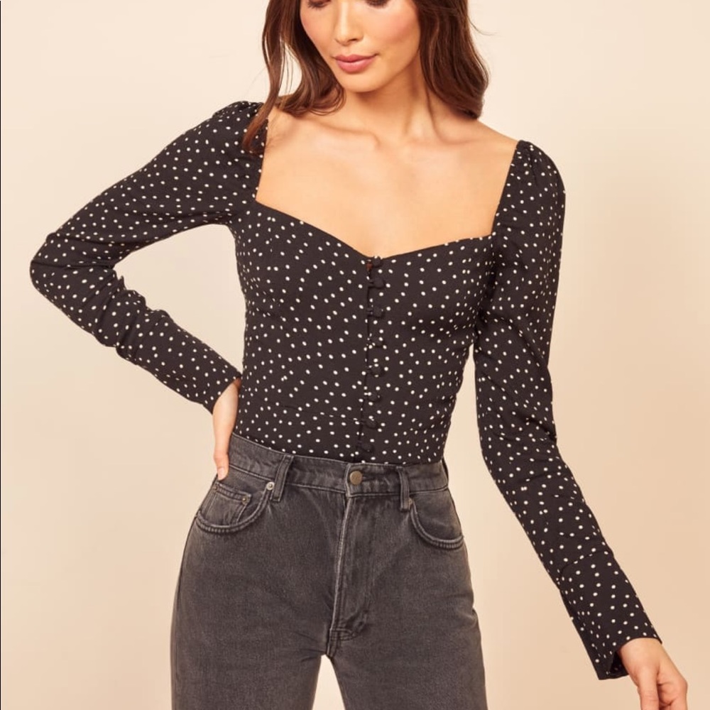 Reformation Rosaly Top